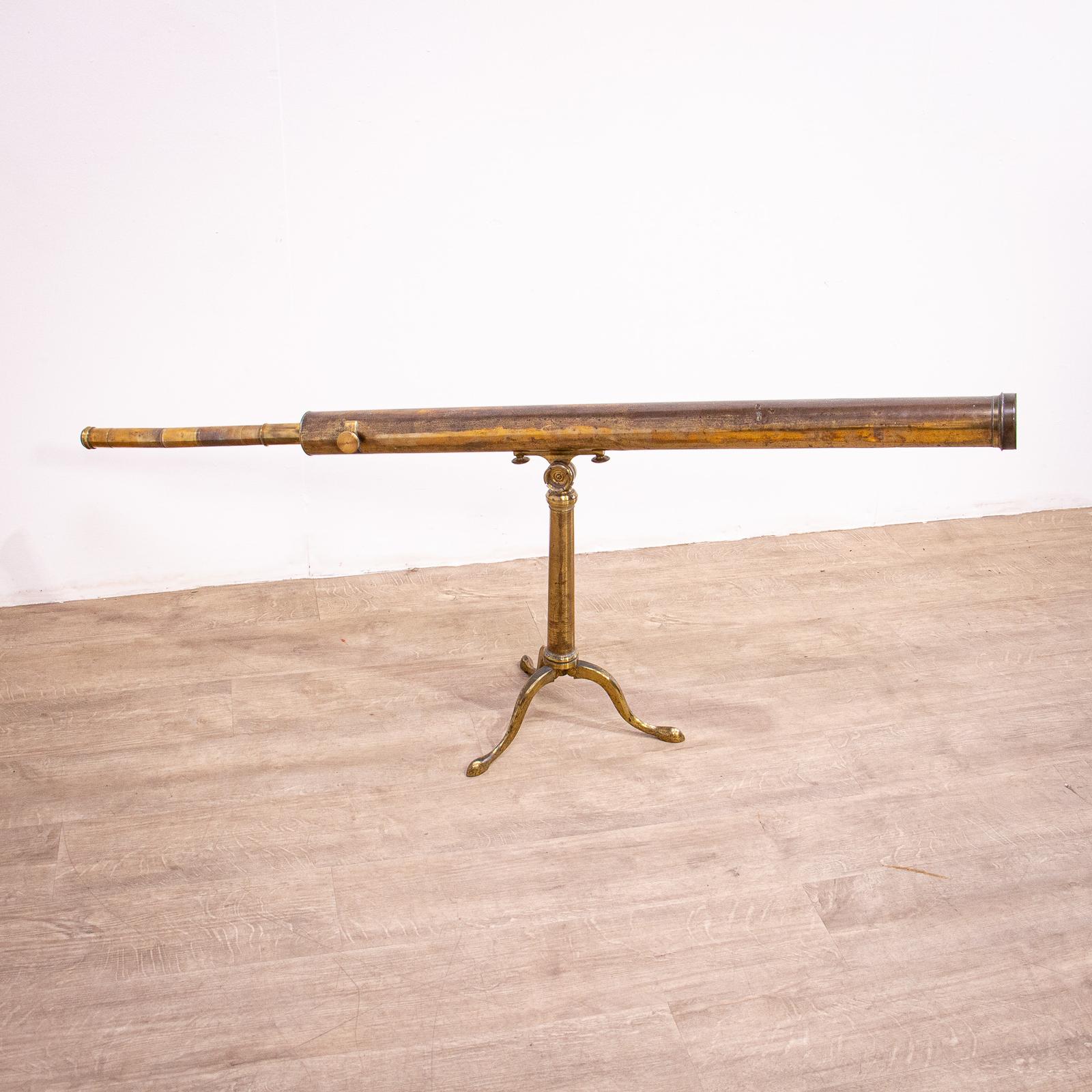 Large Victorian Brass Telescope by Dollond of London (1 of 12)