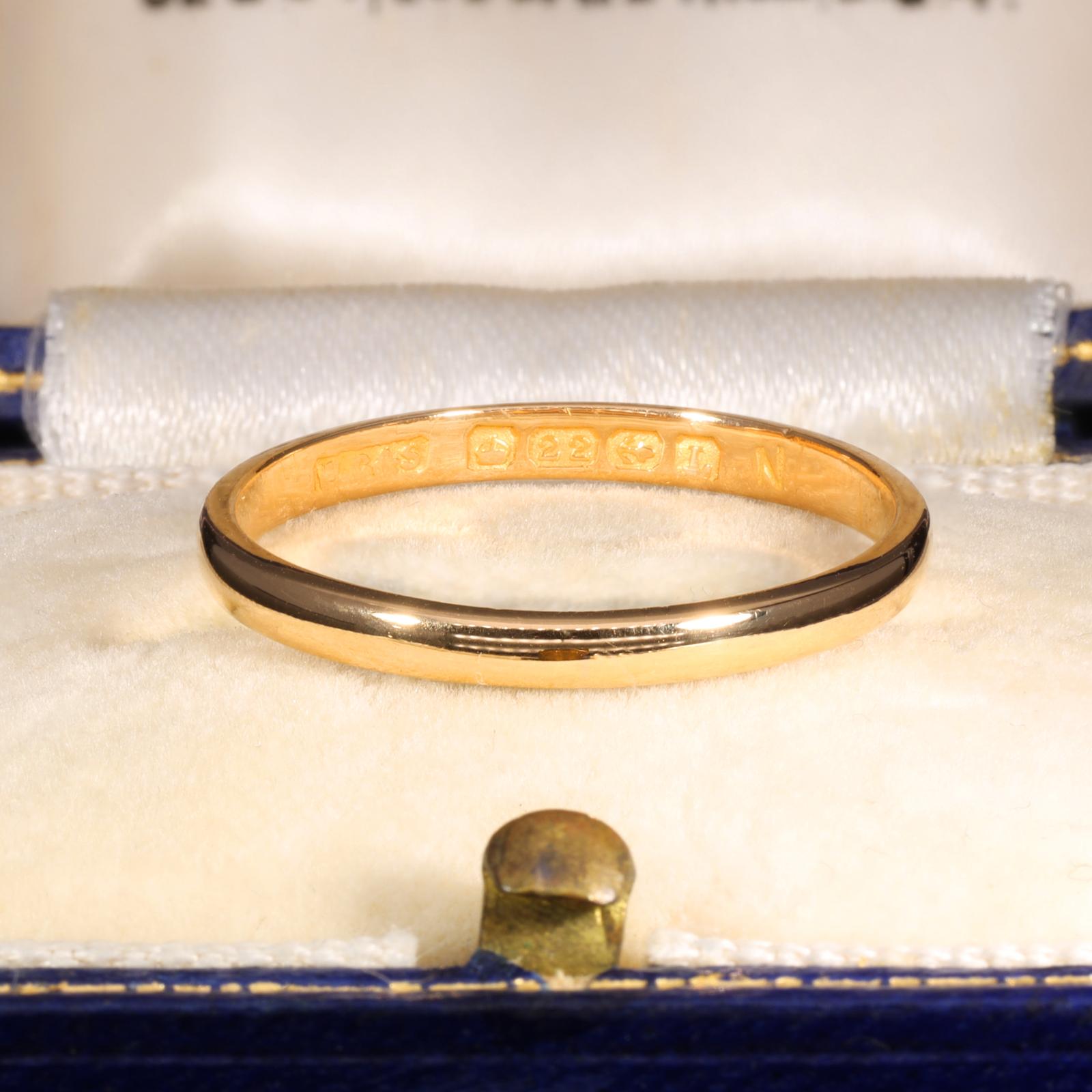 The Vintage 1935 22ct Yellow Gold Wedding Ring (1 of 1) The Vintage 1935 22ct Yellow Gold Wedding Ring (1 of 1)