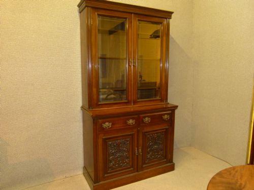 Walnut Chiffonier Bookcase (1 of 5)