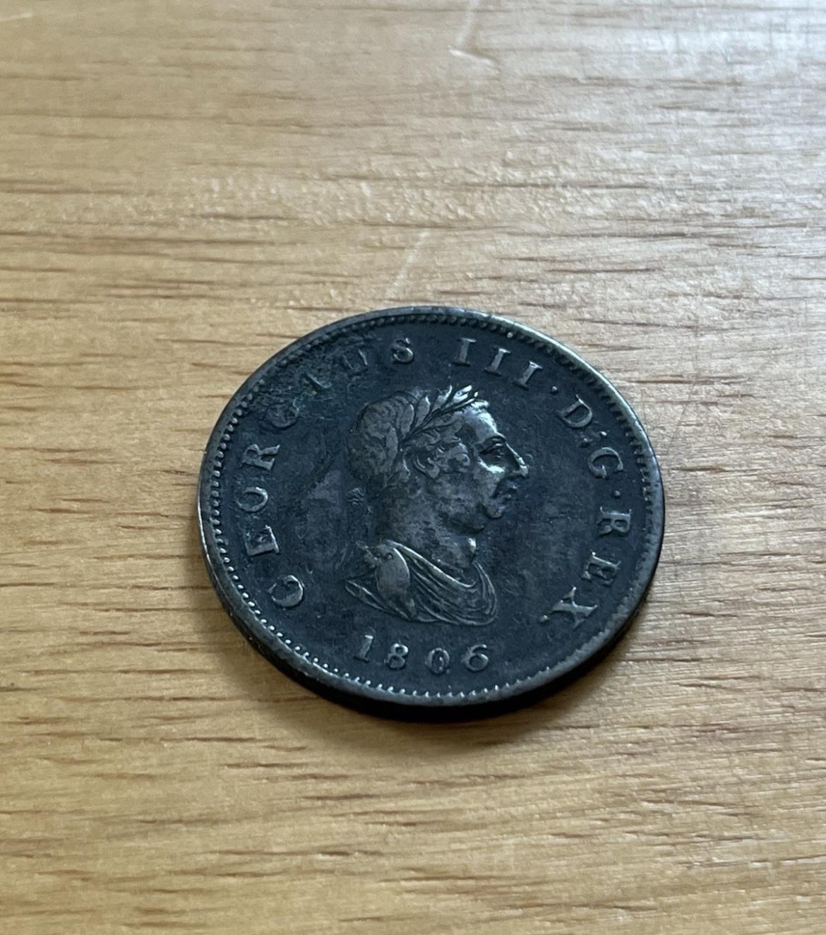 1806 George III Half Penny (1 of 2)