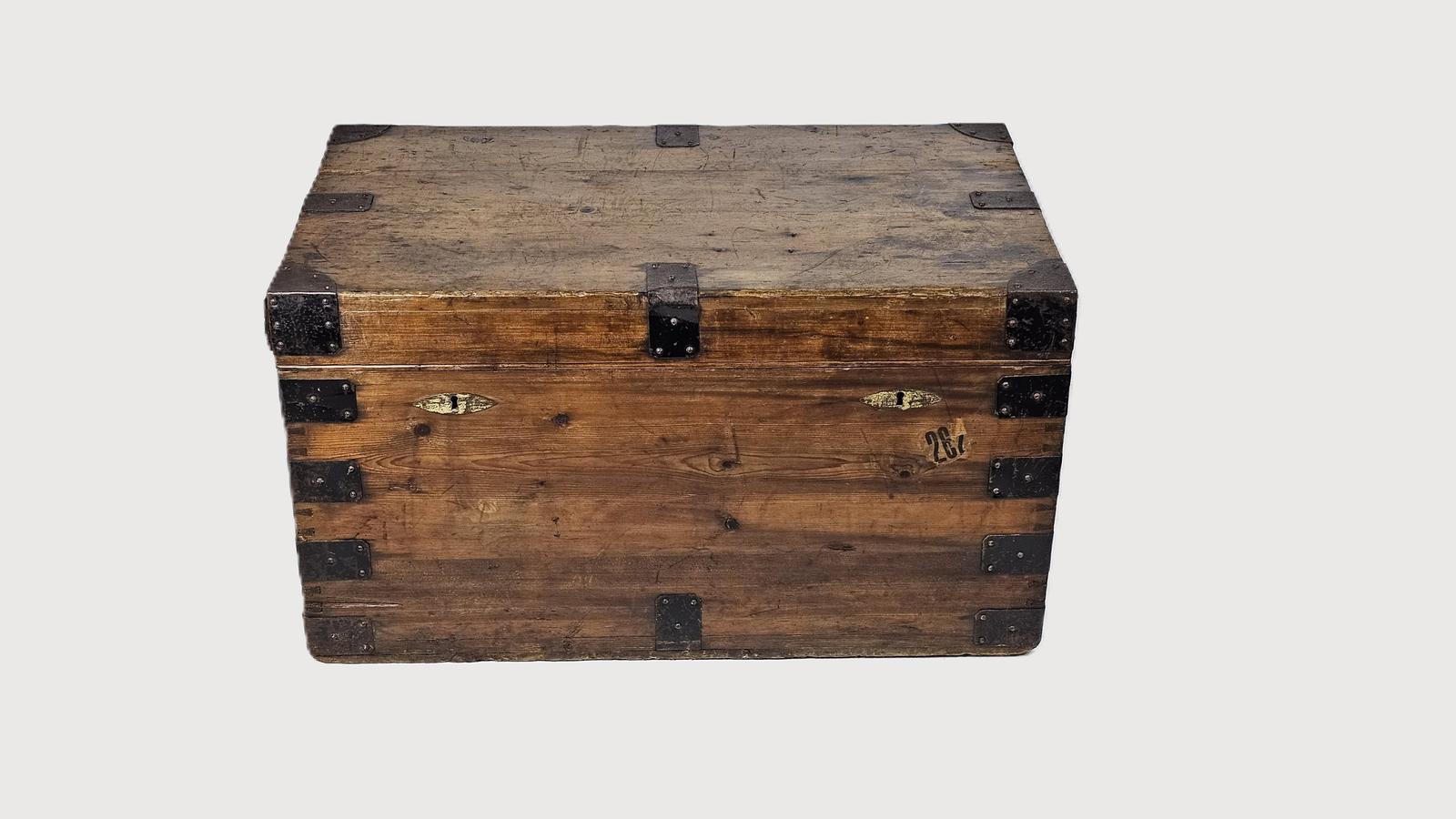 Antique Steamer Trunk - Silver Chest (1 of 13)