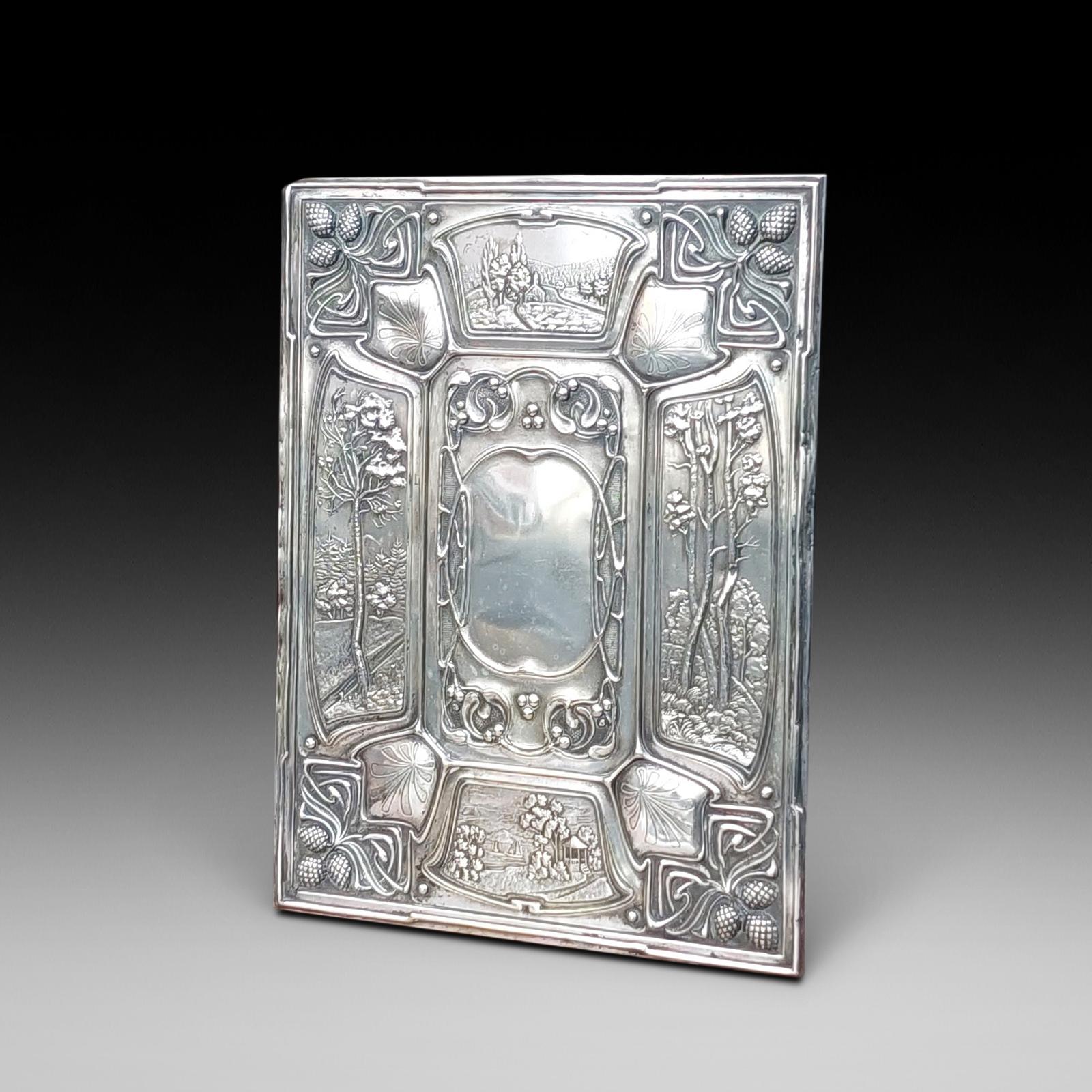 Art Nouveau Silver Plated Blotter Folio Book (1 of 10) Art Nouveau Silver Plated Blotter Folio Book (1 of 10)