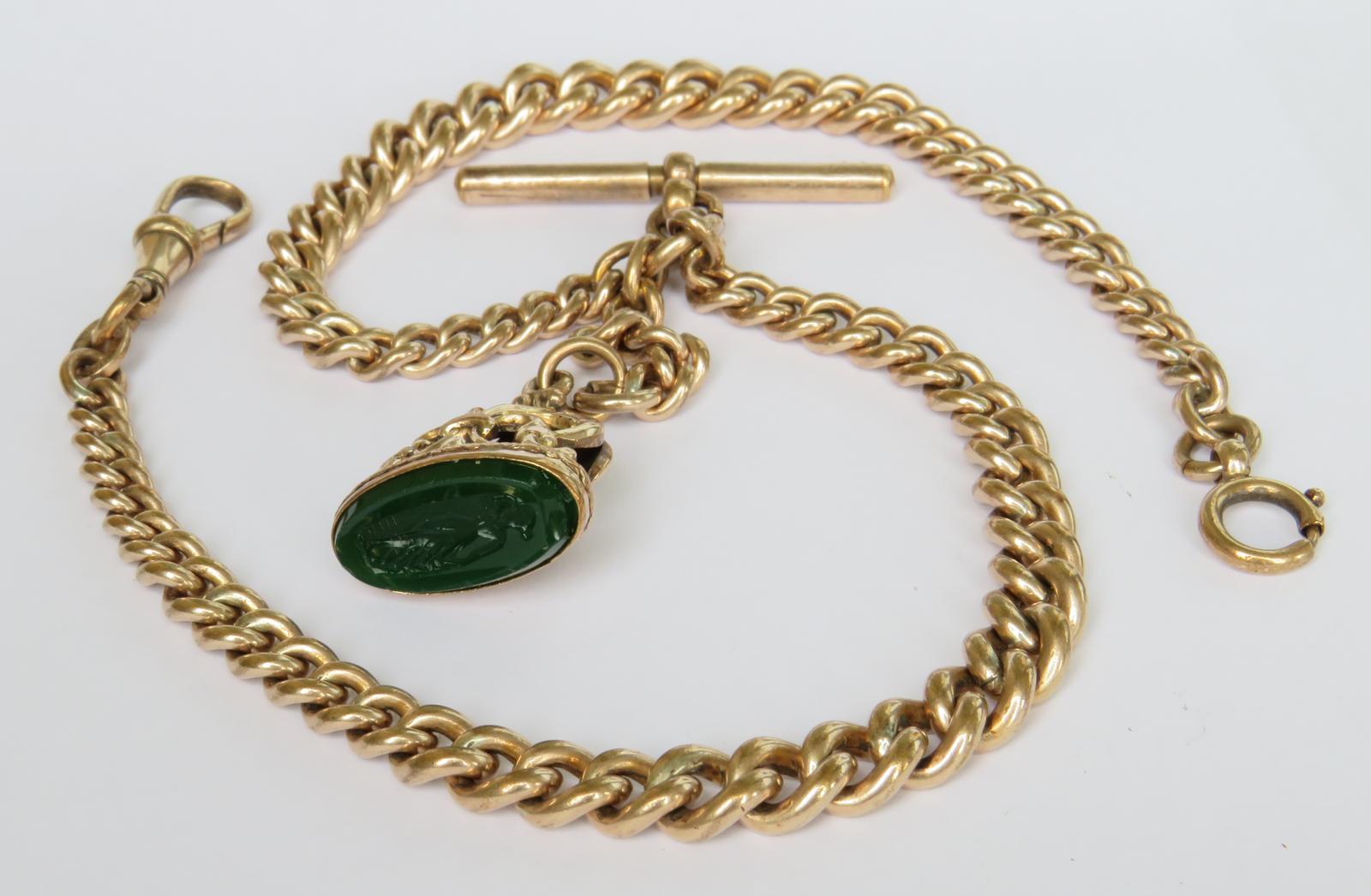 Antique 18ct Rolled Gold Pocket Watch Albert Chain & Wax Seal Fob (1 of 5) Antique 18ct Rolled Gold Pocket Watch Albert Chain & Wax Seal Fob (1 of 5)
