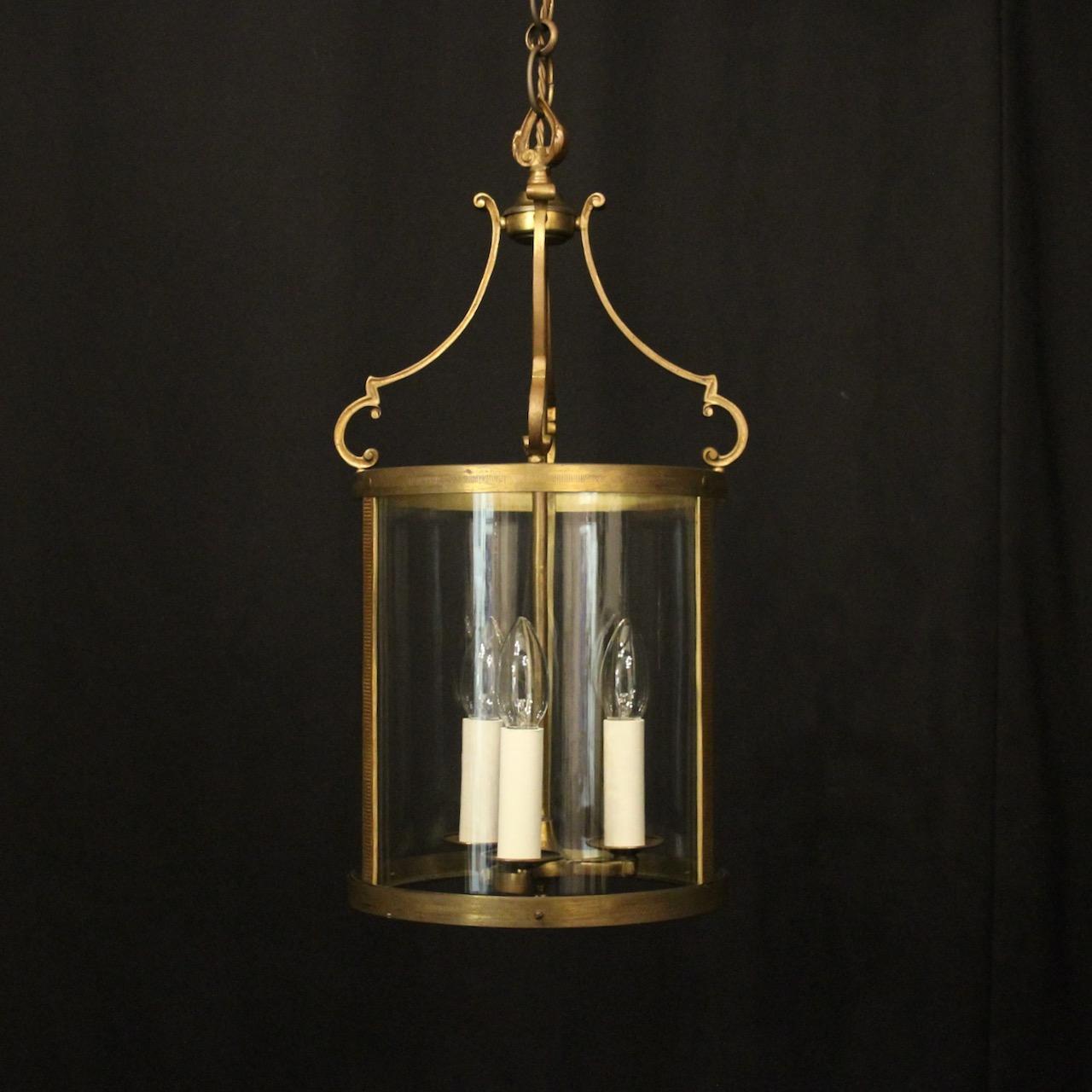 French Gilded Convex Hall Antique Lantern (1 of 10) French Gilded Convex Hall Antique Lantern (1 of 10)