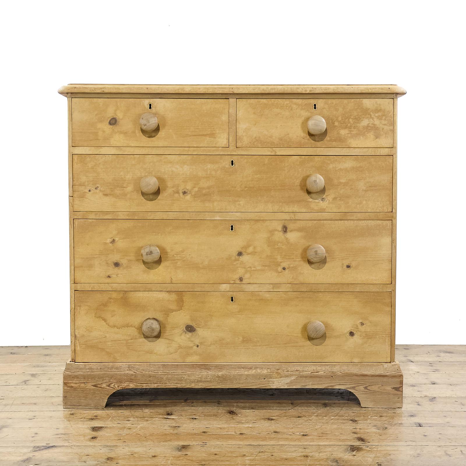 Antique 19th Century Pine Chest of Drawers (1 of 11)