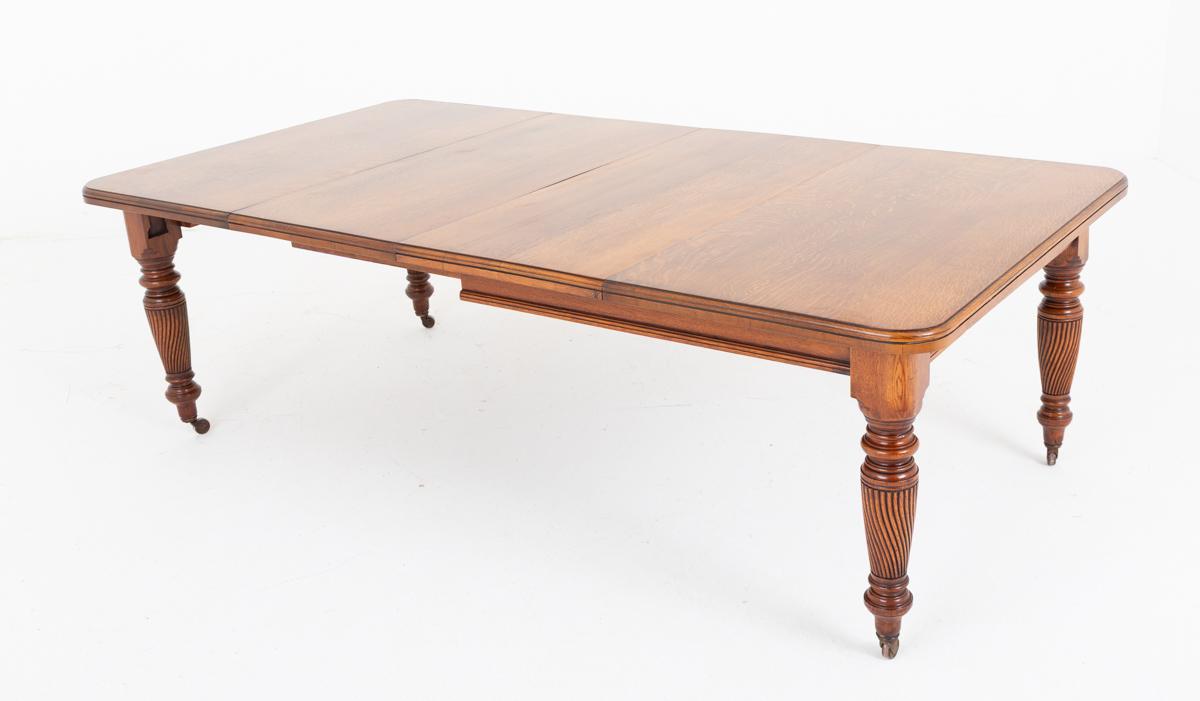 Victorian Blonde Oak Extending Dining Table (1 of 8) Victorian Blonde Oak Extending Dining Table (1 of 8)