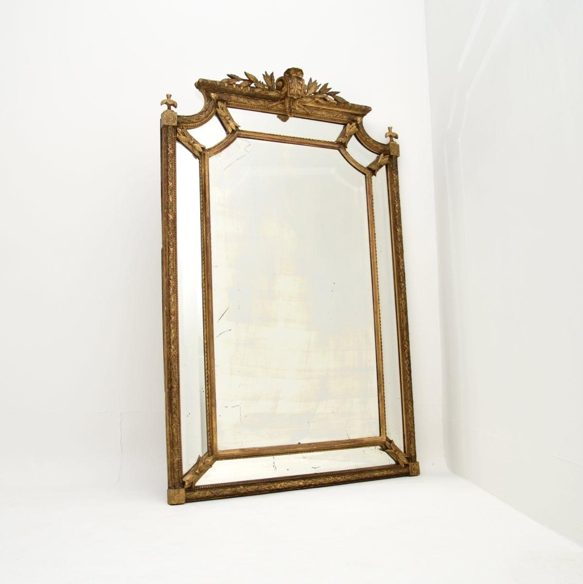Antique French Giltwood Mirror (1 of 9)