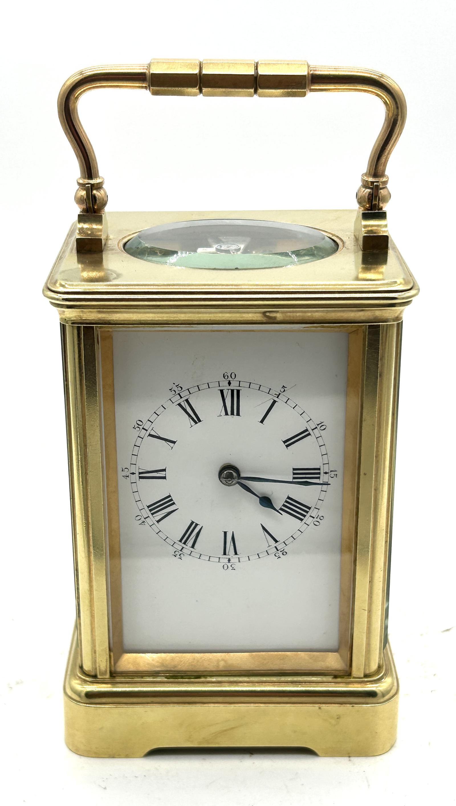 Charming Antique Jacot Striking Carriage Clock (1 of 11)