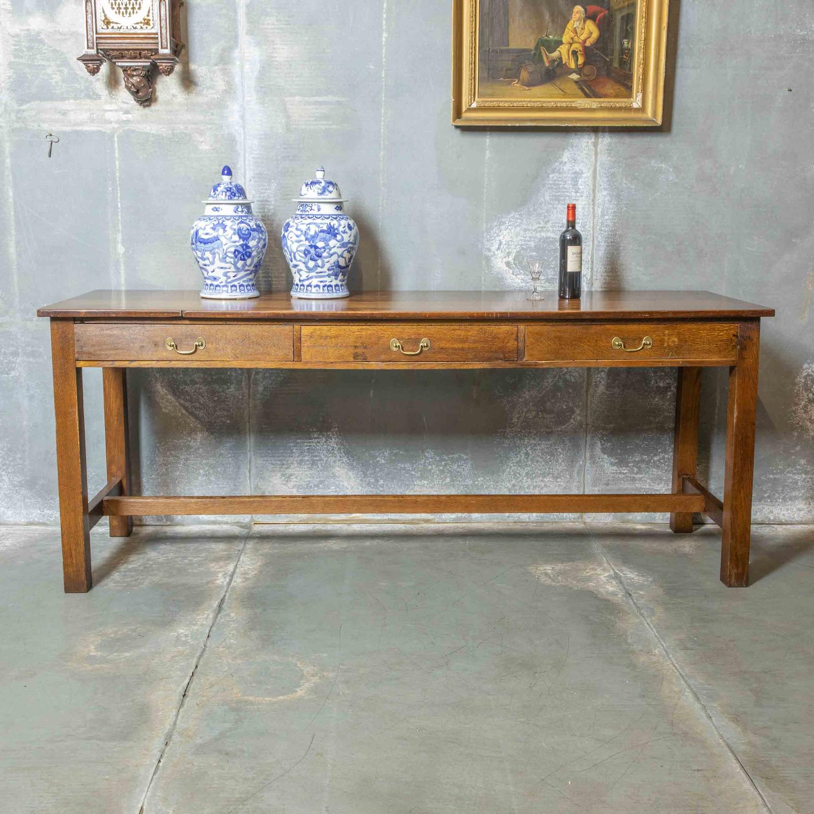 Tall Oak Historic Refectory Table (1 of 10)