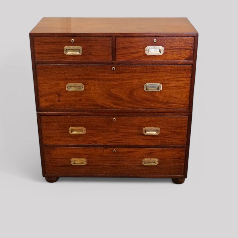 Victorian Mahogany Military Chest (1 of 11)