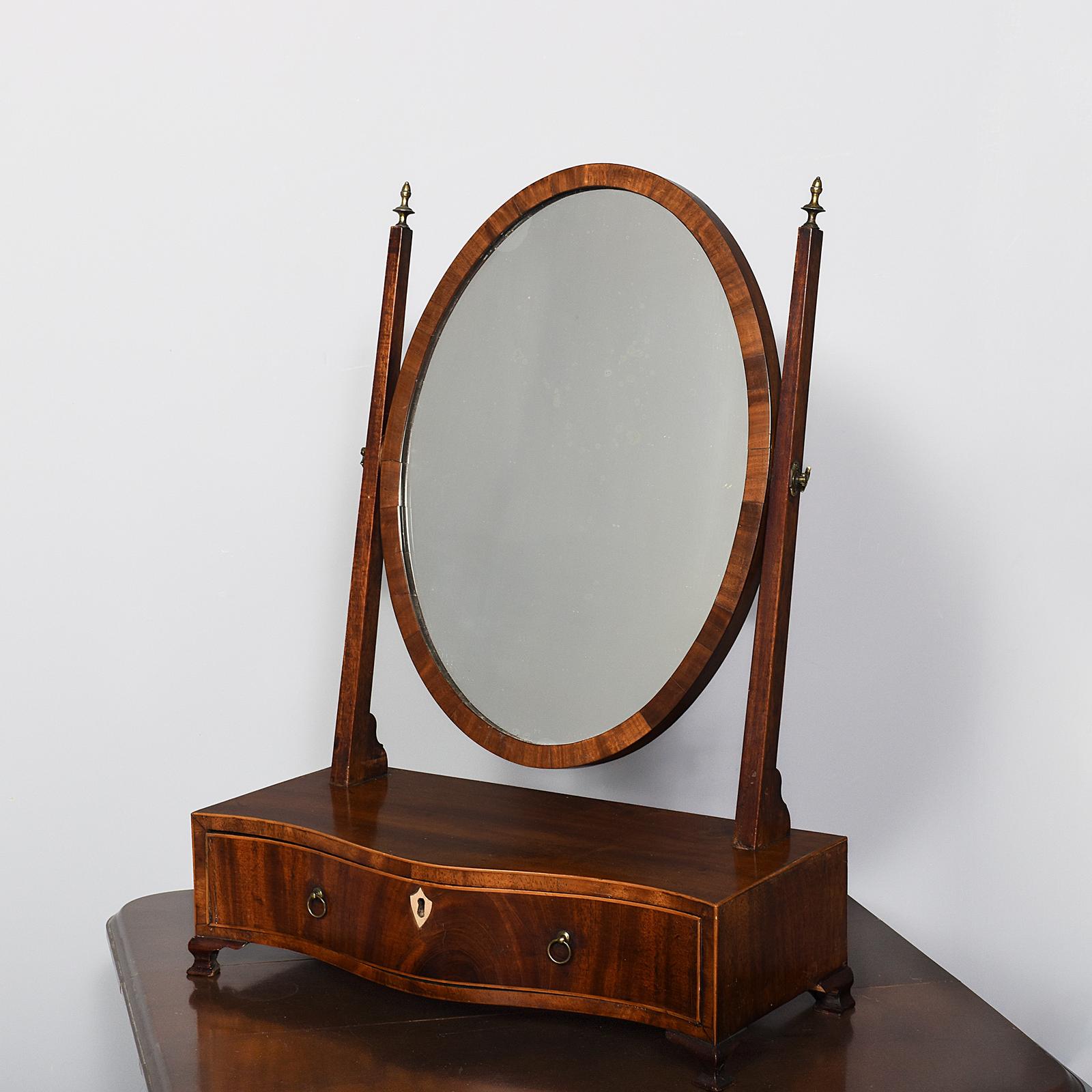 George III Inlaid Mahogany Dressing Mirror in Excellent Original Condition (1 of 6) George III Inlaid Mahogany Dressing Mirror in Excellent Original Condition (1 of 6)