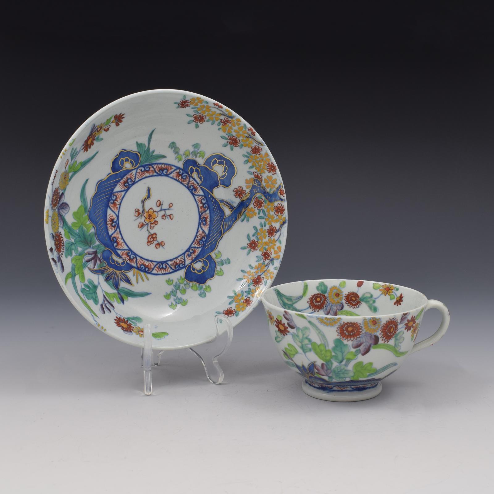 Georgian Spode Stone China Teacup & Saucer Kakiemon Pattern 2117 c.1815 (1 of 13)