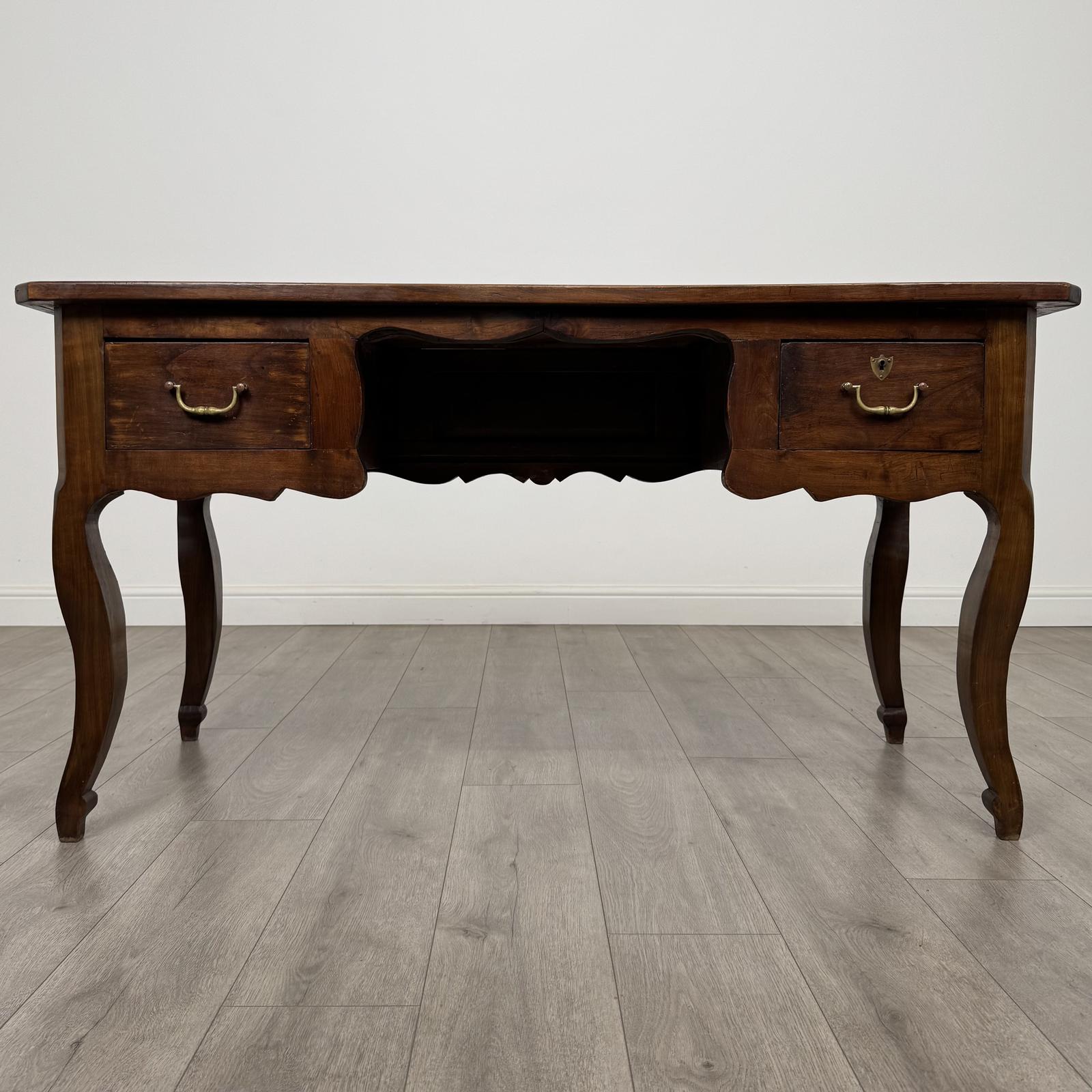 Antique 20th Century French Writing Table in Walnut (1 of 11)