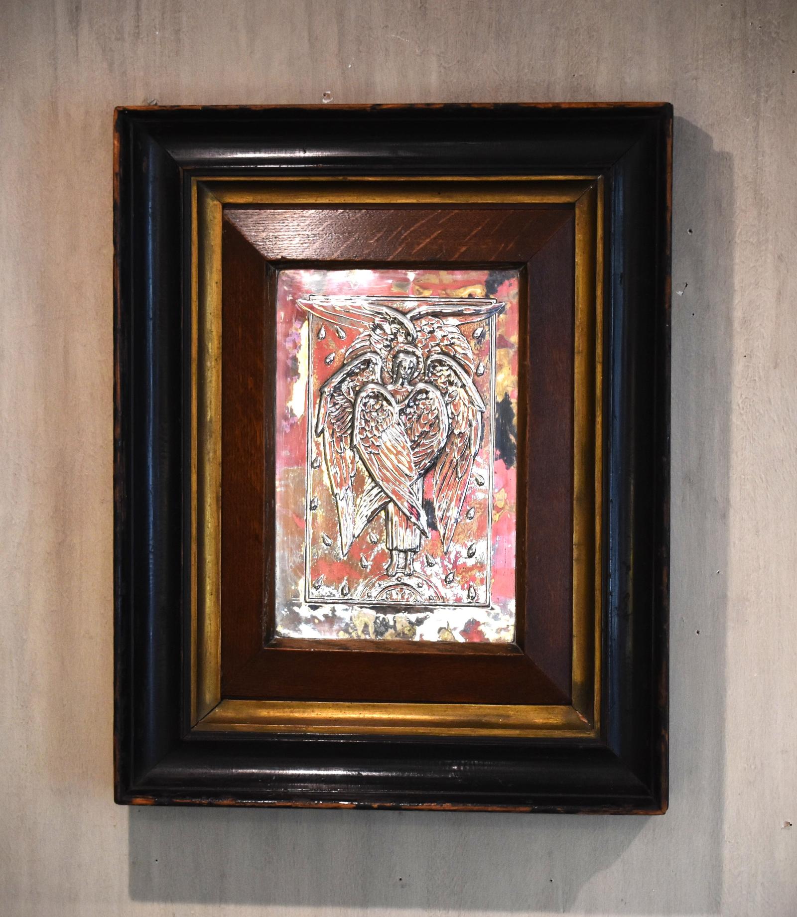 Arts & Crafts Silver Angel Relief (1 of 6)