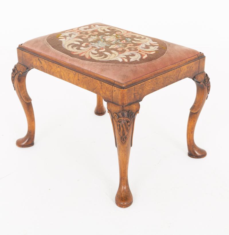 Walnut Queen Anne Style Stool c.1900 (1 of 4) Walnut Queen Anne Style Stool c.1900 (1 of 4)