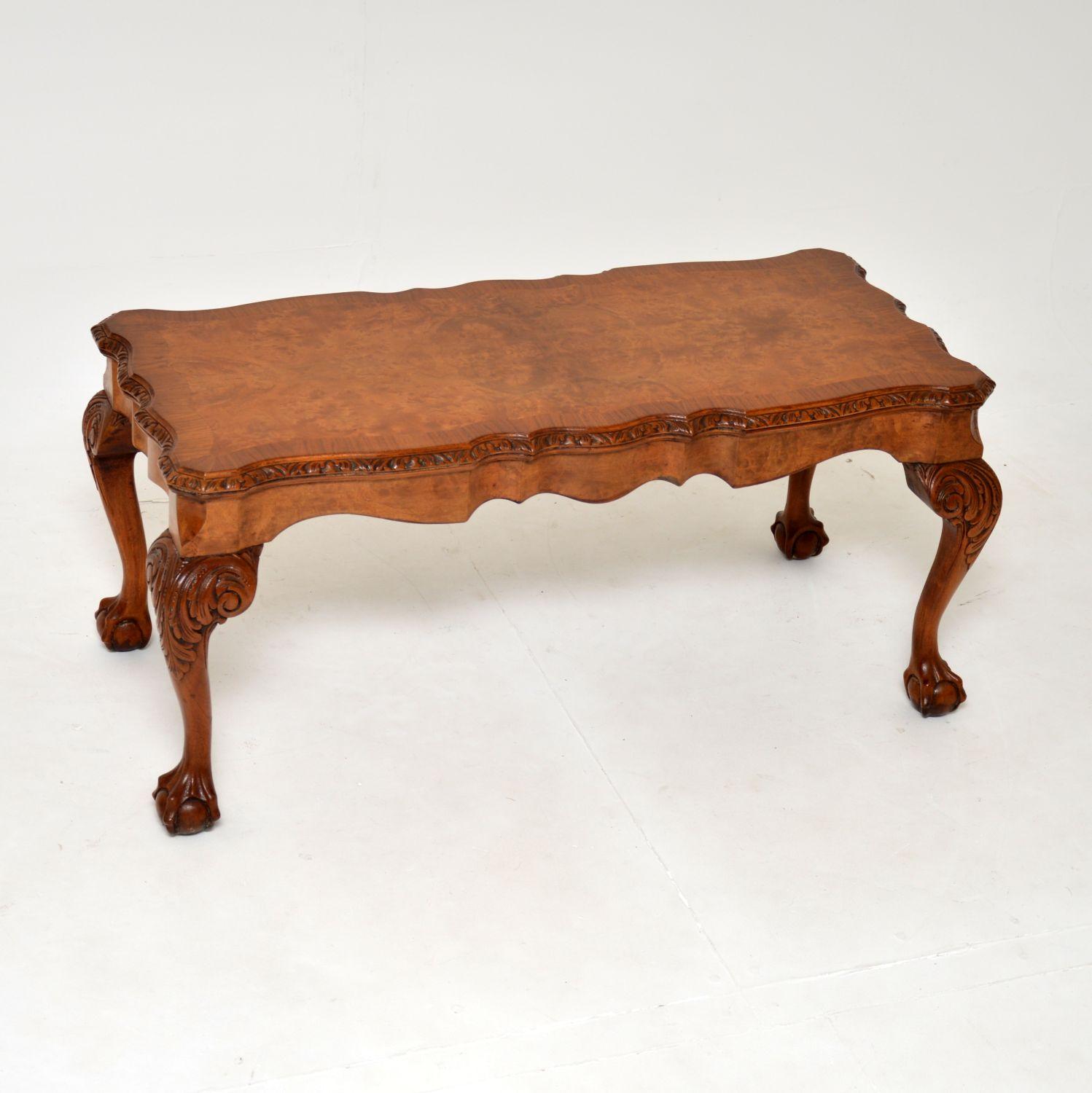 Antique Burr Walnut Coffee Table (1 of 8) Antique Burr Walnut Coffee Table (1 of 8)