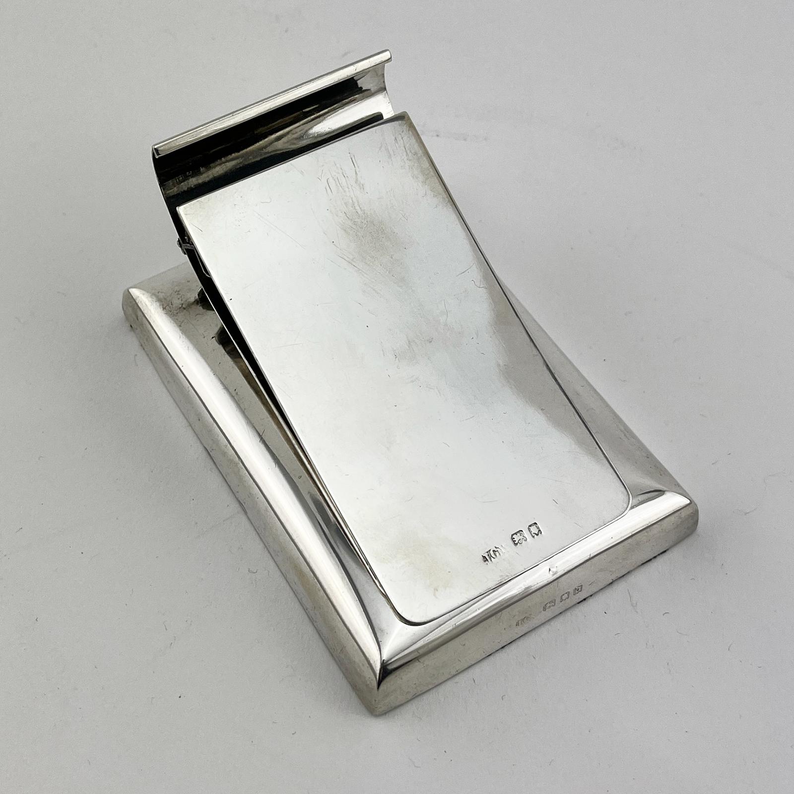 Rectangular Antique Sterling Silver Desk Paper Clip (1 of 8)