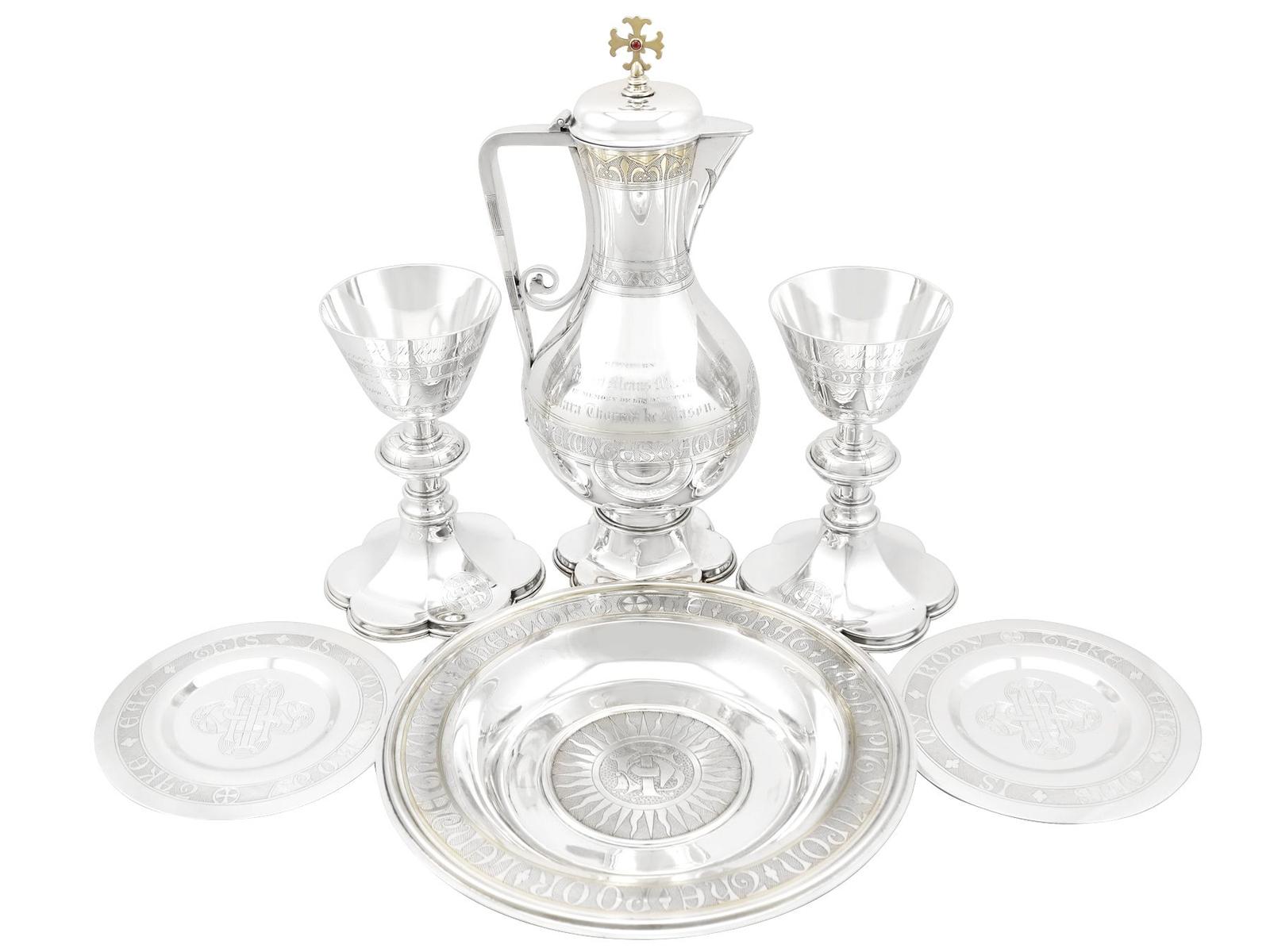 Sterling Silver Communion Set - Antique Victorian (1871) (1 of 33)