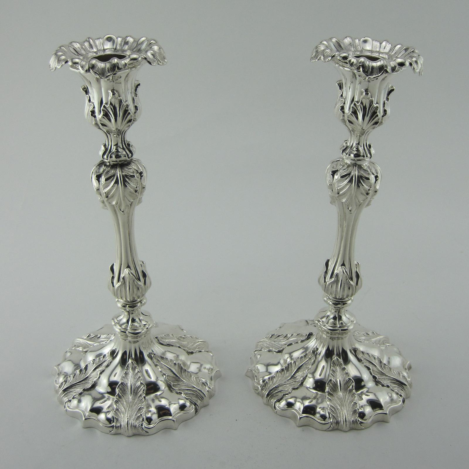 Victorian Smith & Sissons & Co Silver Plated Candlesticks (1 of 6)