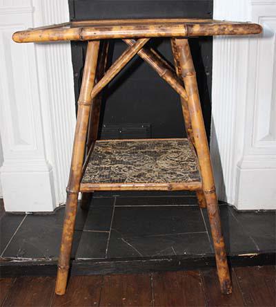 Chinoiserie Bamboo & Lacquered Side Table 19th Century English (1 of 9) Chinoiserie Bamboo & Lacquered Side Table 19th Century English (1 of 9)