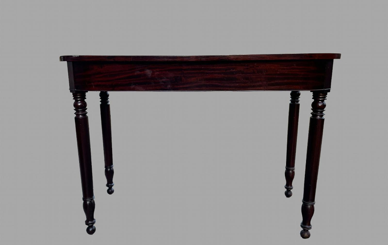 A Good Sized Mahogany Demi Lune Side Table (1 of 4)