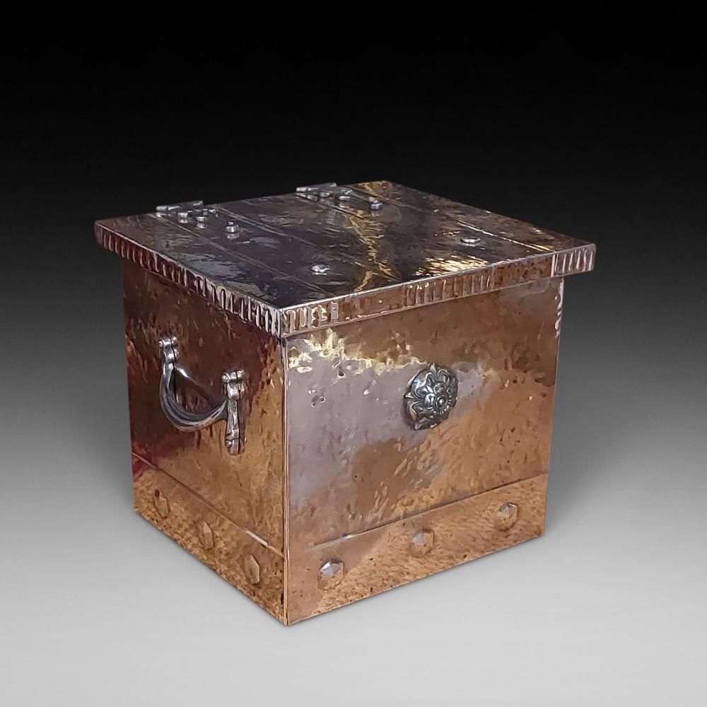 Late 19th Century Copper Plated Log / Coal Box (1 of 8)