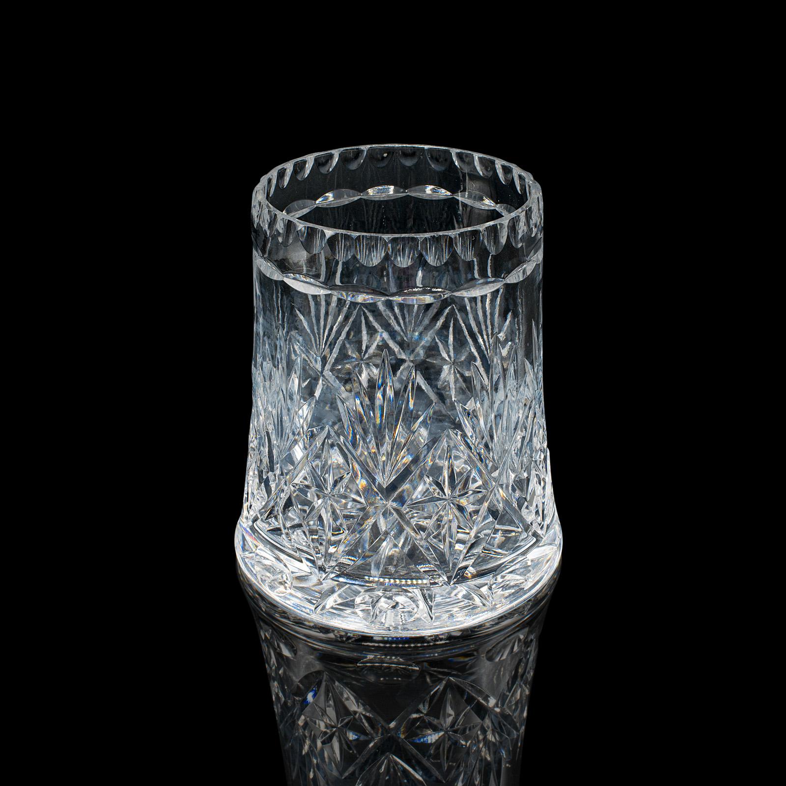 Antique Bottle Keeper, English, Cut Crystal Glass, Coaster - Edwardian c.1910 (1 of 10)