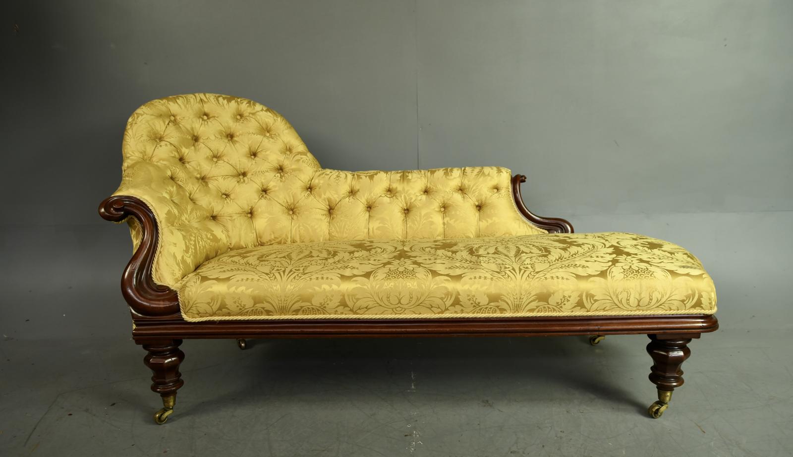 Victorian Mahogany Chaise Longue (1 of 8) Victorian Mahogany Chaise Longue (1 of 8)