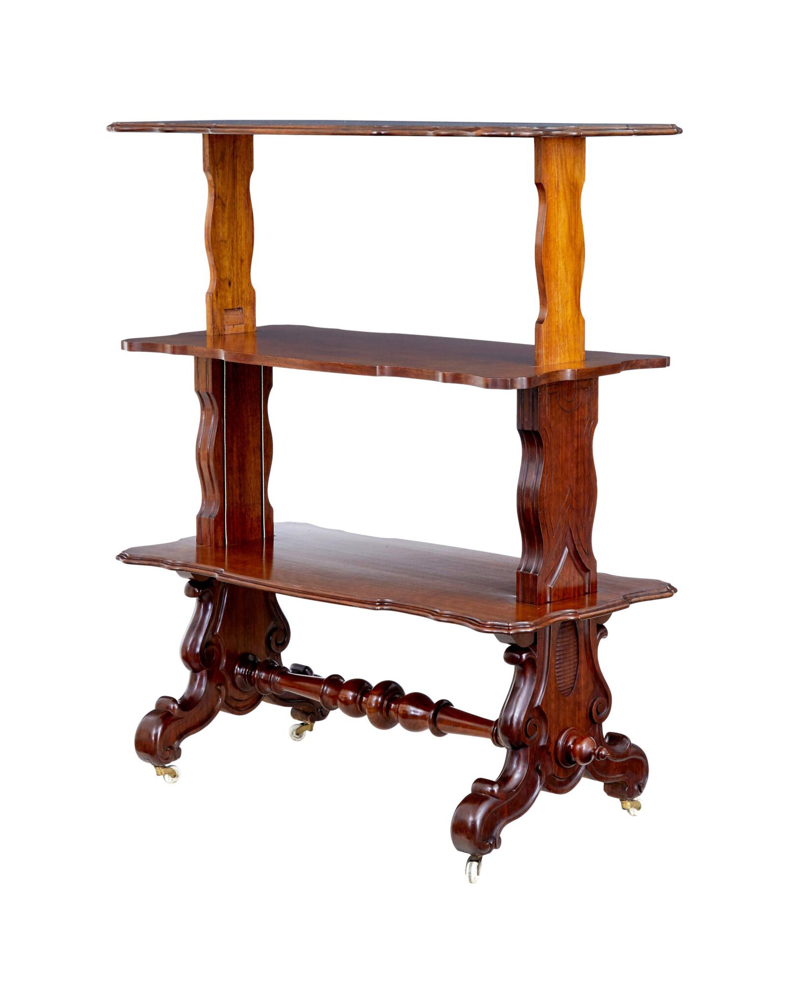 19th Century Victorian Walnut Metamorphic Serving Table (1 of 9)