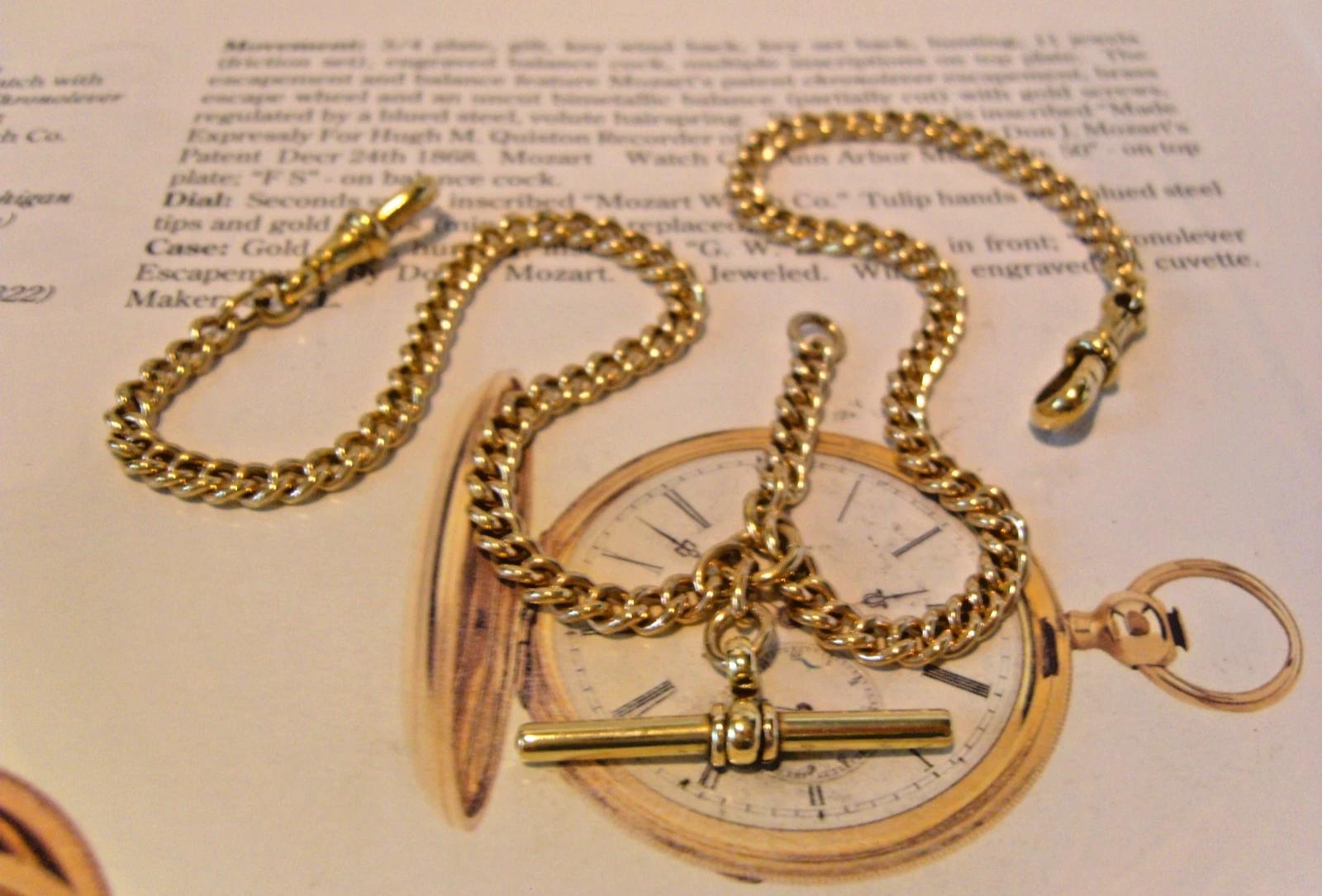 Victorian Pocket Watch Chain 1890s Brass Double Albert With Swivel T Bar (1 of 9) Victorian Pocket Watch Chain 1890s Brass Double Albert With Swivel T Bar (1 of 9)