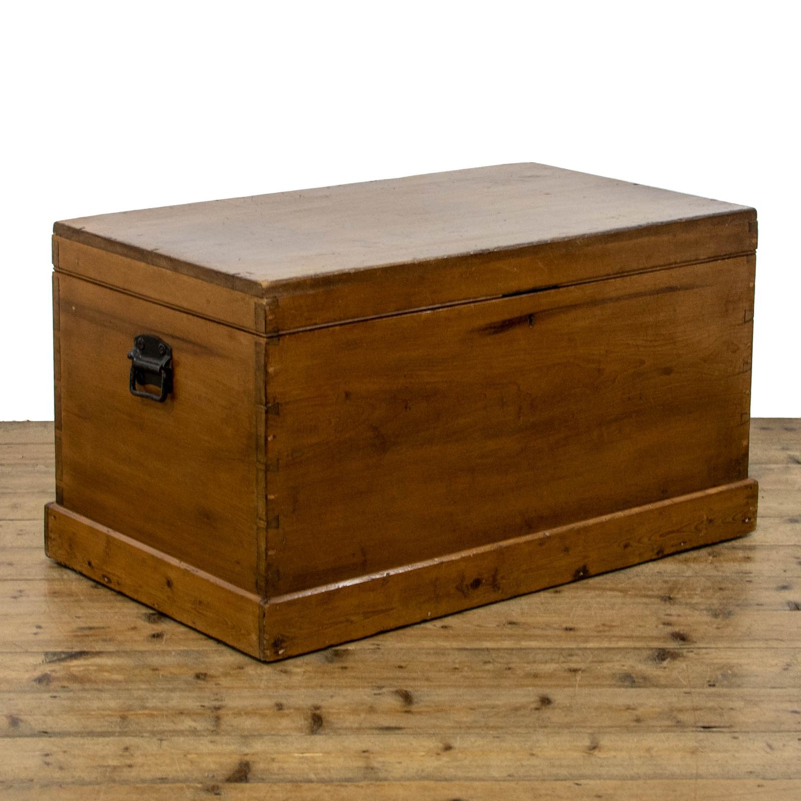 Antique Stained Pine Chest (1 of 9) Antique Stained Pine Chest (1 of 9)