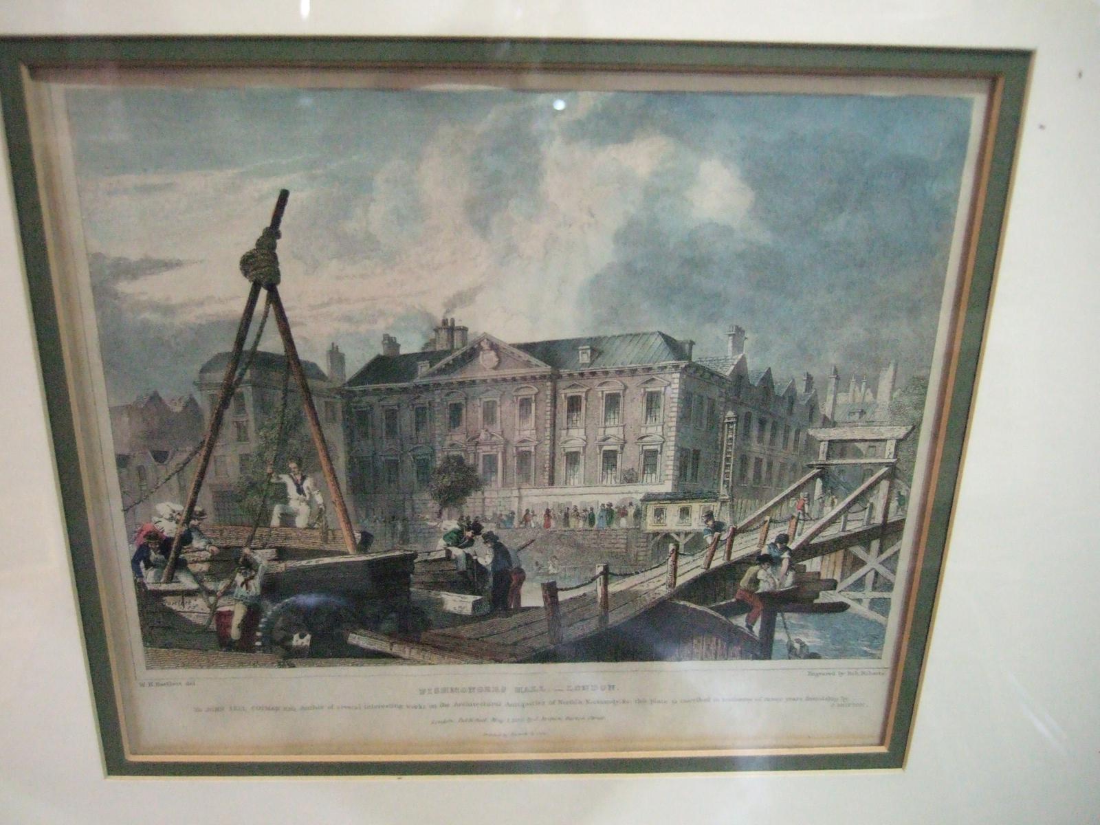 19th Century Engraving of Fishmongers' Hall, London (1 of 5) 19th Century Engraving of Fishmongers' Hall, London (1 of 5)