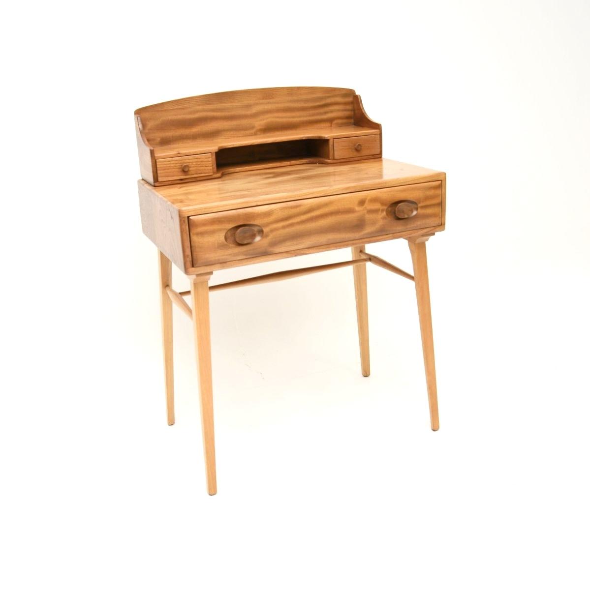 Vintage Ercol Writing Desk in Solid Elm (1 of 10) Vintage Ercol Writing Desk in Solid Elm (1 of 10)