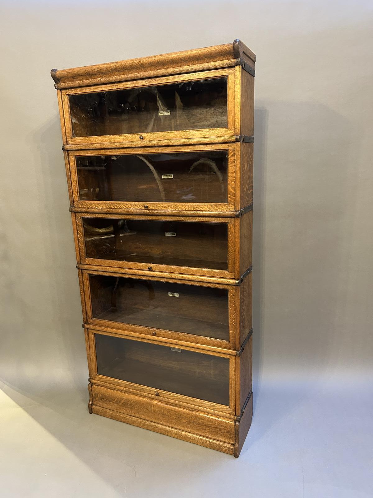 Globe Wernicke Oak Stacking Bookcase (1 of 9) Globe Wernicke Oak Stacking Bookcase (1 of 9)