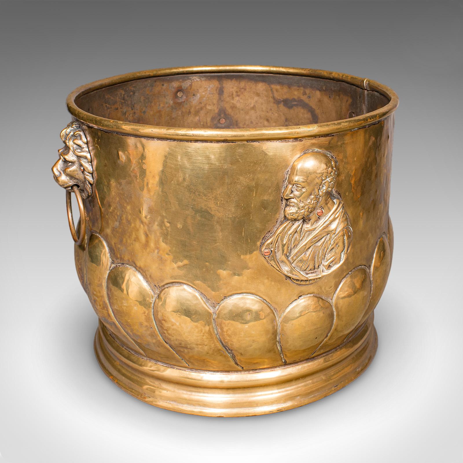 Antique Coal Bucket, French Brass, Fireside Fuel Basket, Petrus Ramus, Victorian (1 of 11) Antique Coal Bucket, French Brass, Fireside Fuel Basket, Petrus Ramus, Victorian (1 of 11)