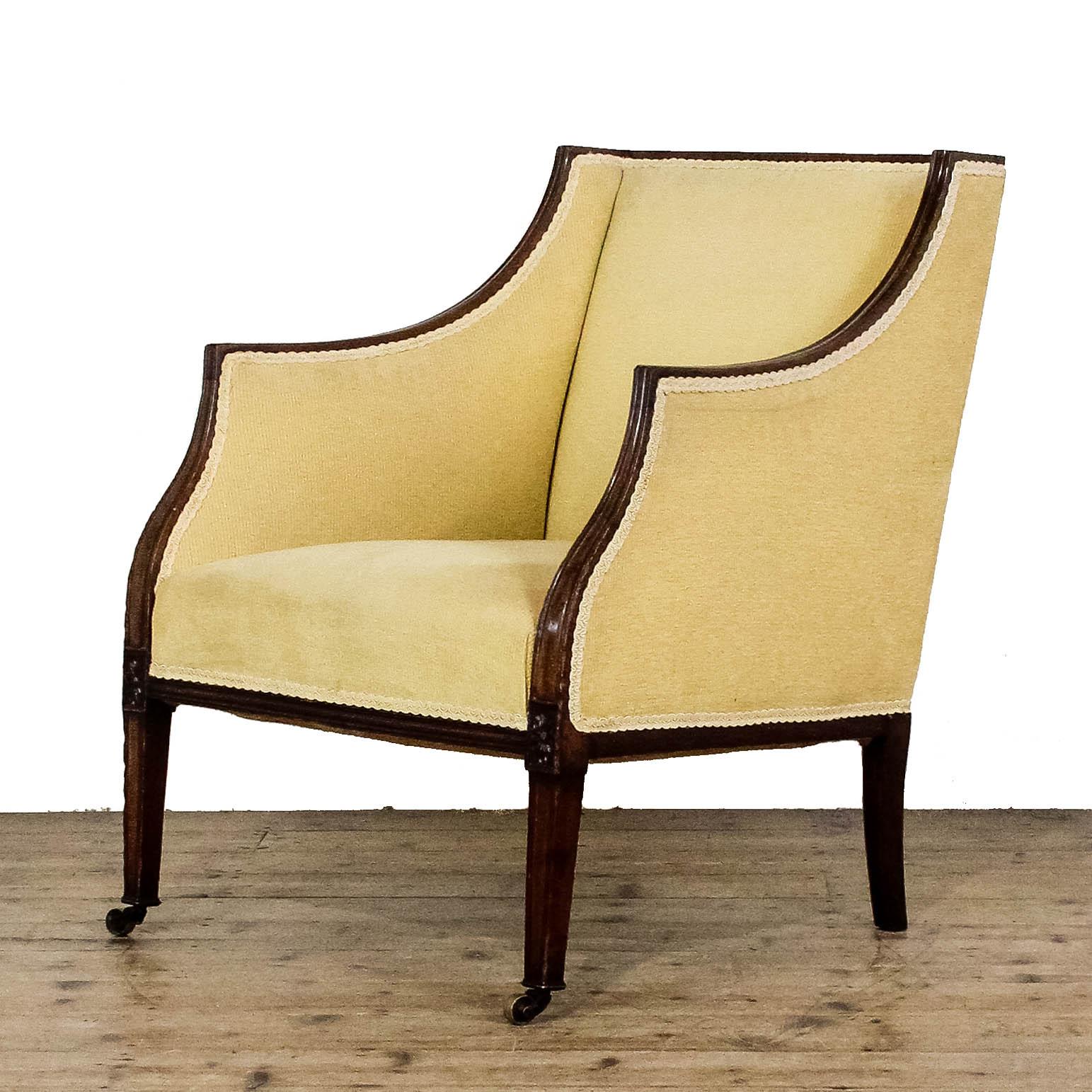 Antique Edwardian Upholstered Armchair (1 of 8) Antique Edwardian Upholstered Armchair (1 of 8)