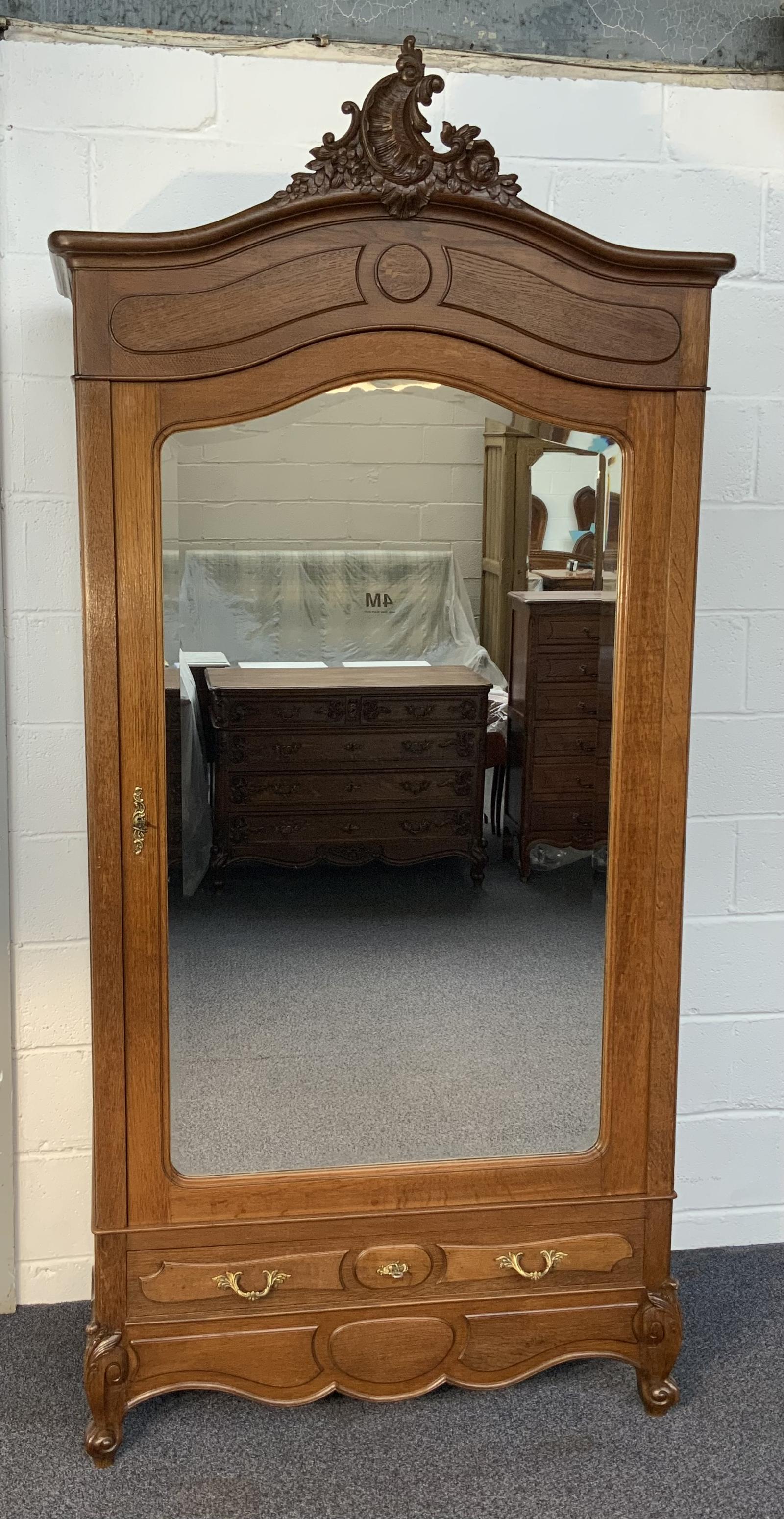 Single French Oak Armoire (1 of 6) Single French Oak Armoire (1 of 6)