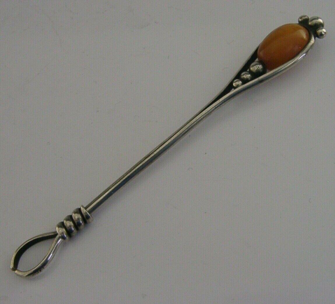 Scandinavian 830s Solid Silver Amber Cigarette Cheroot Holder (1 of 9) Scandinavian 830s Solid Silver Amber Cigarette Cheroot Holder (1 of 9)