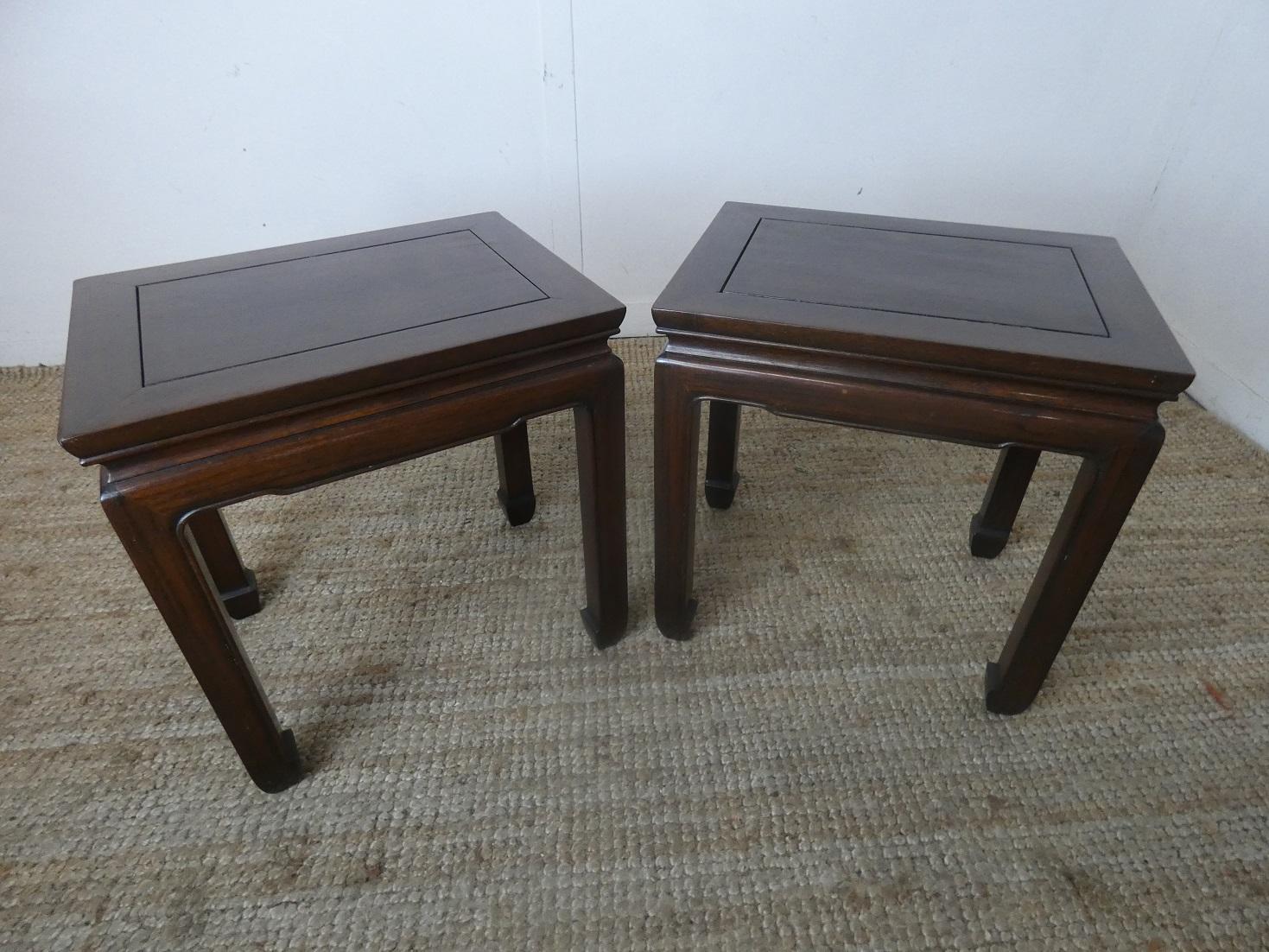 Neat Pair of Chinese Tables (1 of 11) Neat Pair of Chinese Tables (1 of 11)