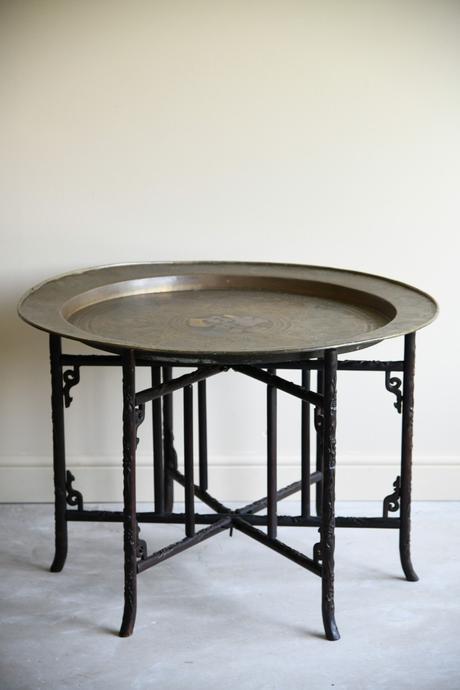 Chinese Brass Tray Coffee Table (1 of 12) Chinese Brass Tray Coffee Table (1 of 12)