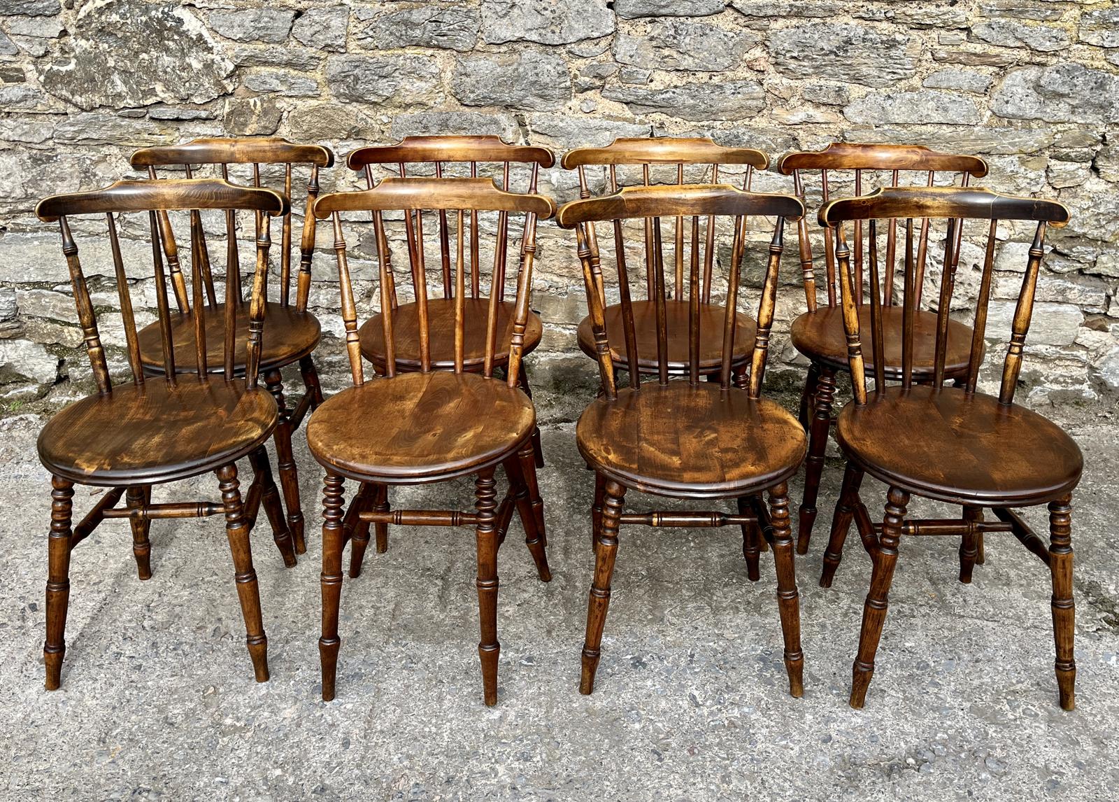 Set of 8 Antique Penny Chairs (1 of 14) Set of 8 Antique Penny Chairs (1 of 14)