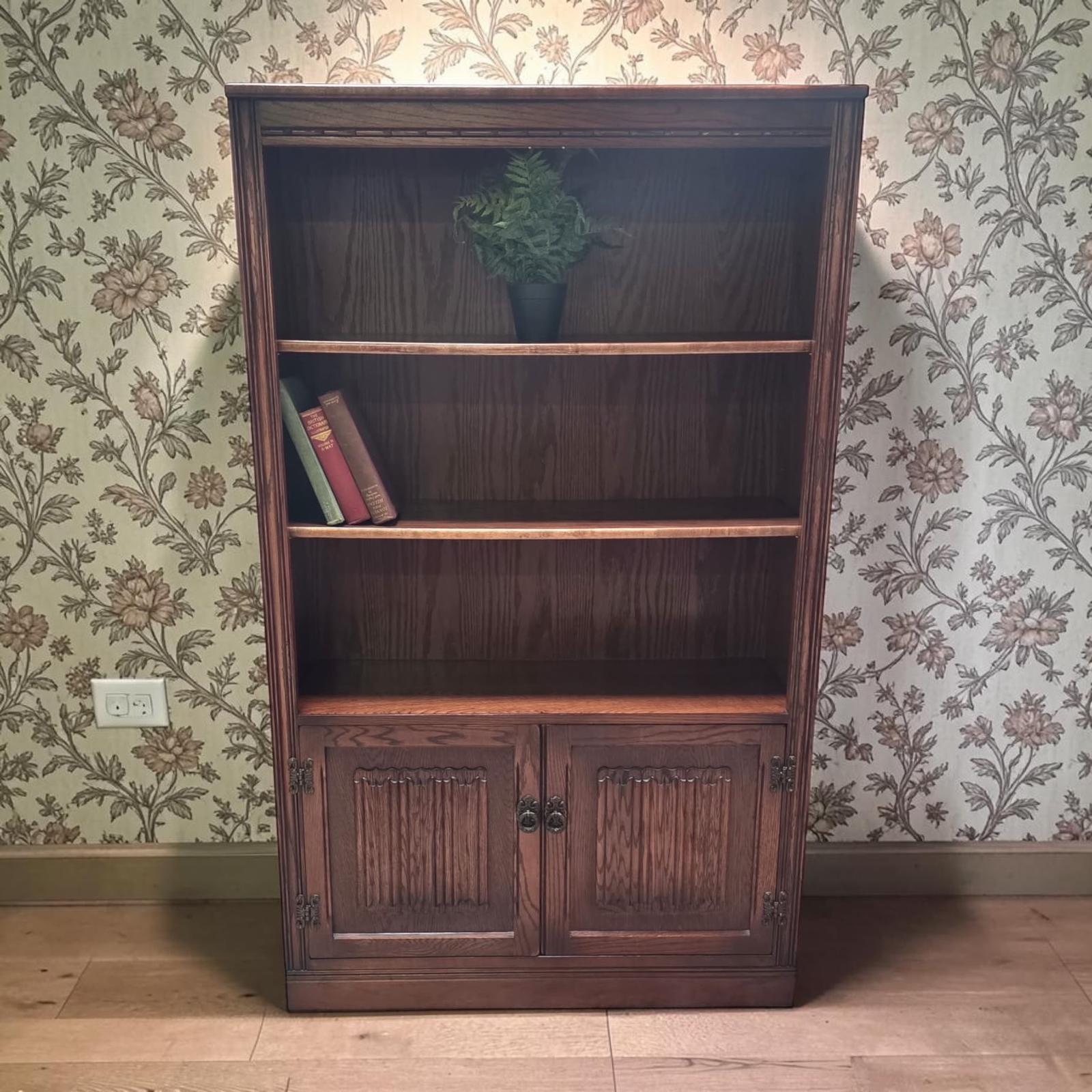Vintage Old Charm Wood Bros / Open Oak Bookcase / Cupboard Base / C1970 (1 of 10) Vintage Old Charm Wood Bros / Open Oak Bookcase / Cupboard Base / C1970 (1 of 10)
