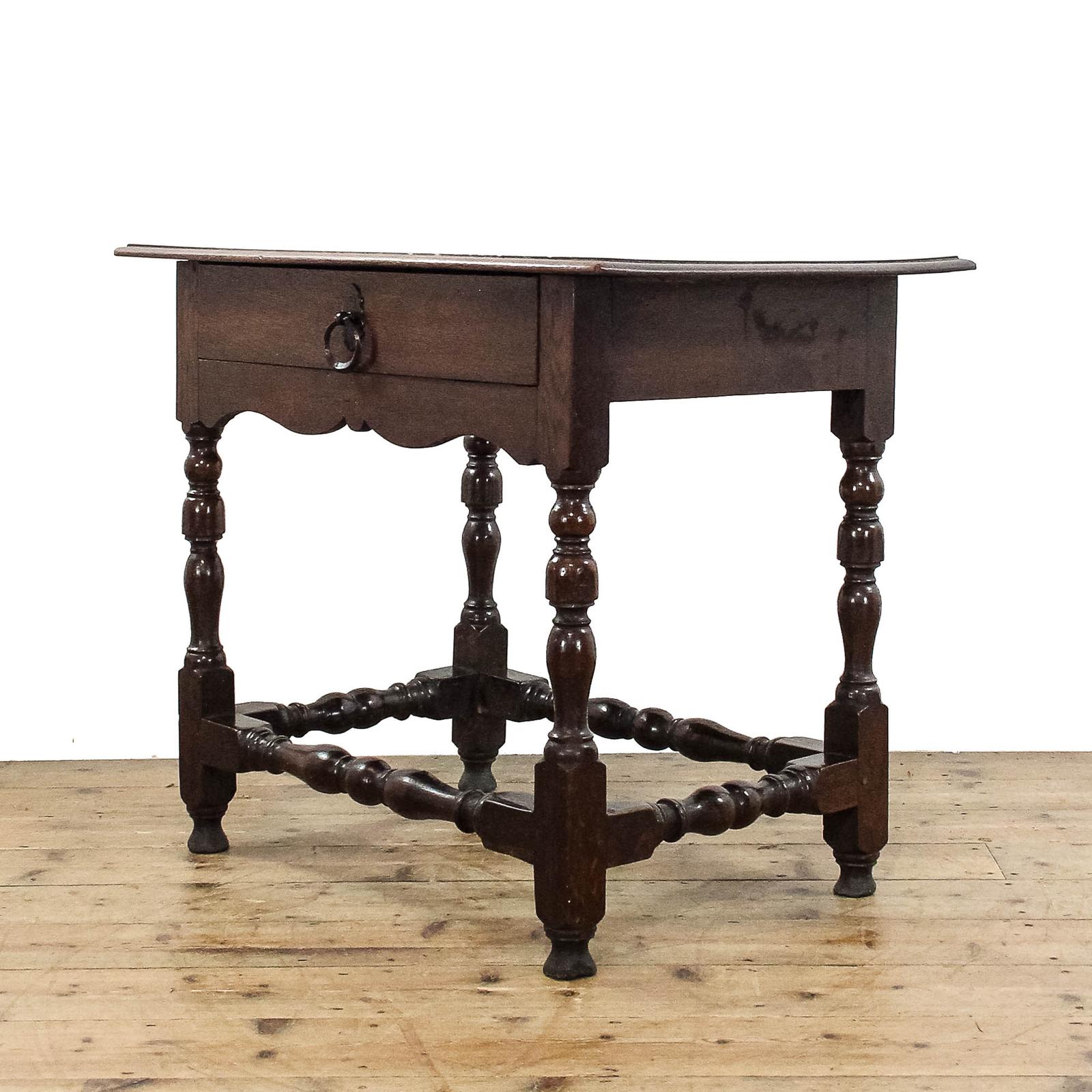 Antique 18th Century Oak Lowboy Side Table (1 of 11)