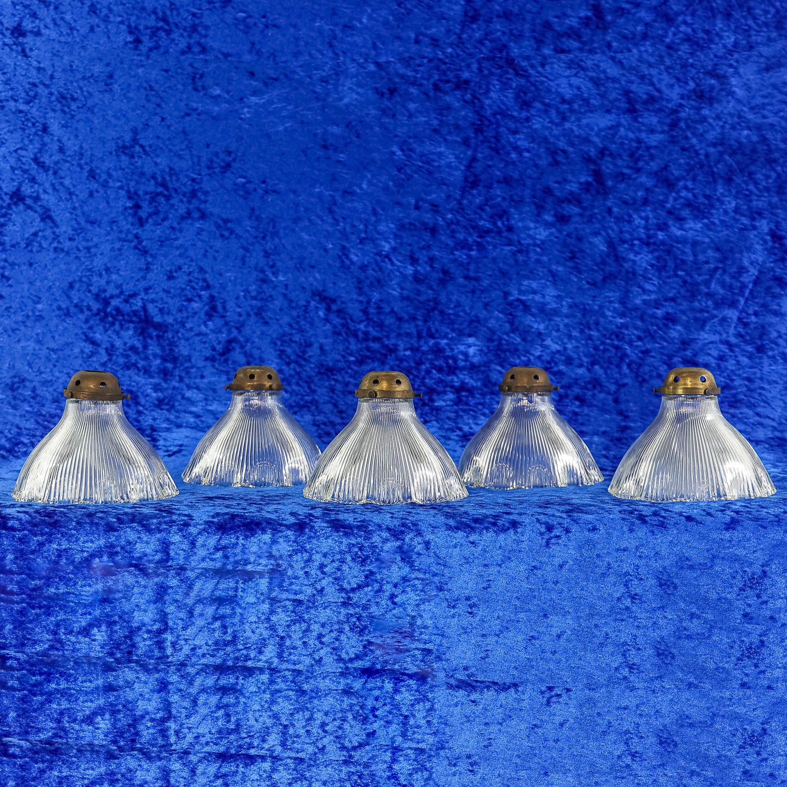 Set of Five Frilled Prismatic Tulip Light Shades (1 of 3)