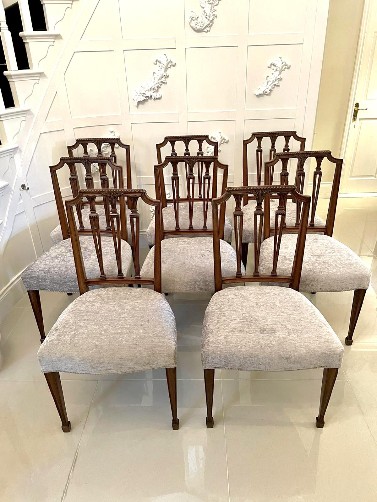 Antique Set of Eight Quality Victorian Carved Mahogany Dining Chairs (1 of 5) Antique Set of Eight Quality Victorian Carved Mahogany Dining Chairs (1 of 5)