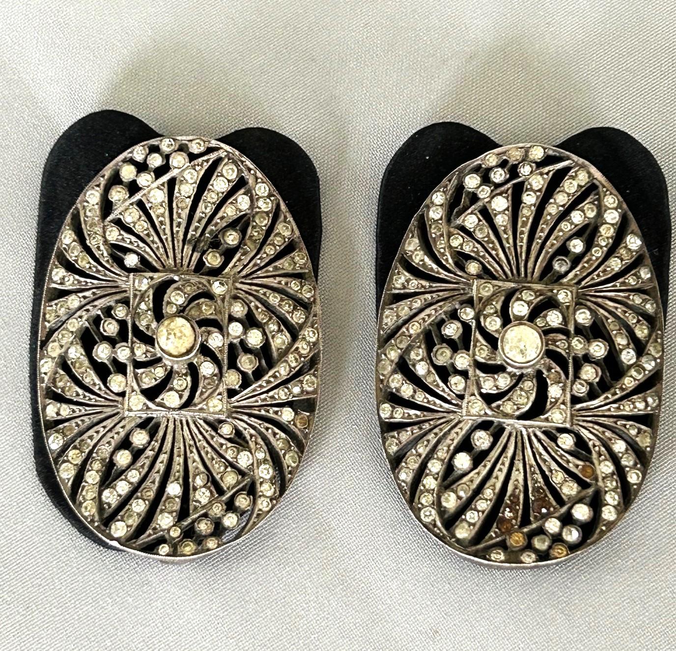 Stunning Pair of Georgian Silver & Paste Shoe Buckles (1 of 6) Stunning Pair of Georgian Silver & Paste Shoe Buckles (1 of 6)