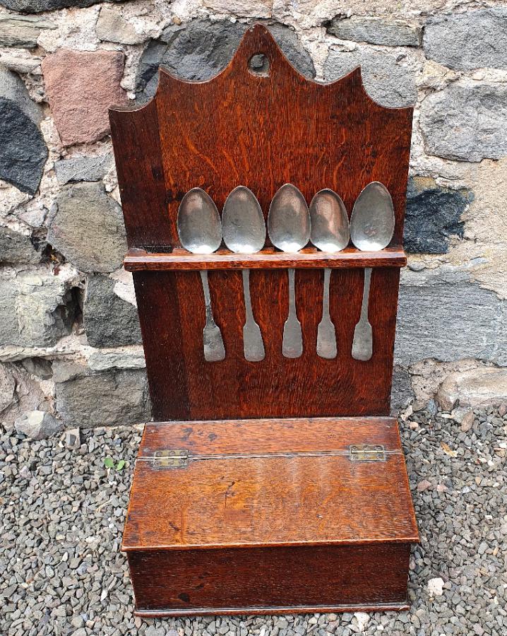 18th Century Oak Spoon Rack & Spoons (1 of 9) 18th Century Oak Spoon Rack & Spoons (1 of 9)