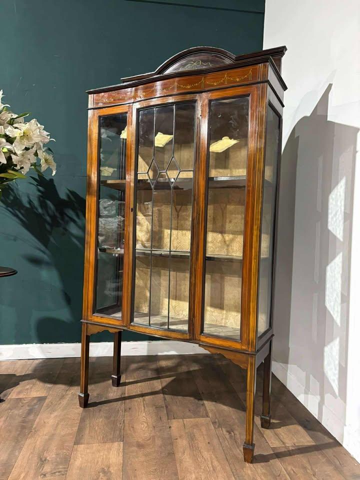 Edwardian Mahogany Inlaid Display Cabinet (1 of 16) Edwardian Mahogany Inlaid Display Cabinet (1 of 16)