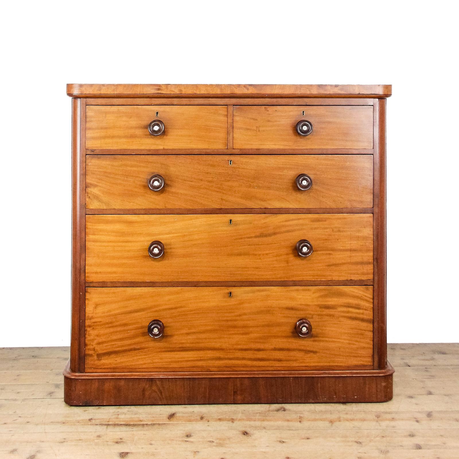Antique Victorian Mahogany Chest of Drawers (1 of 9)