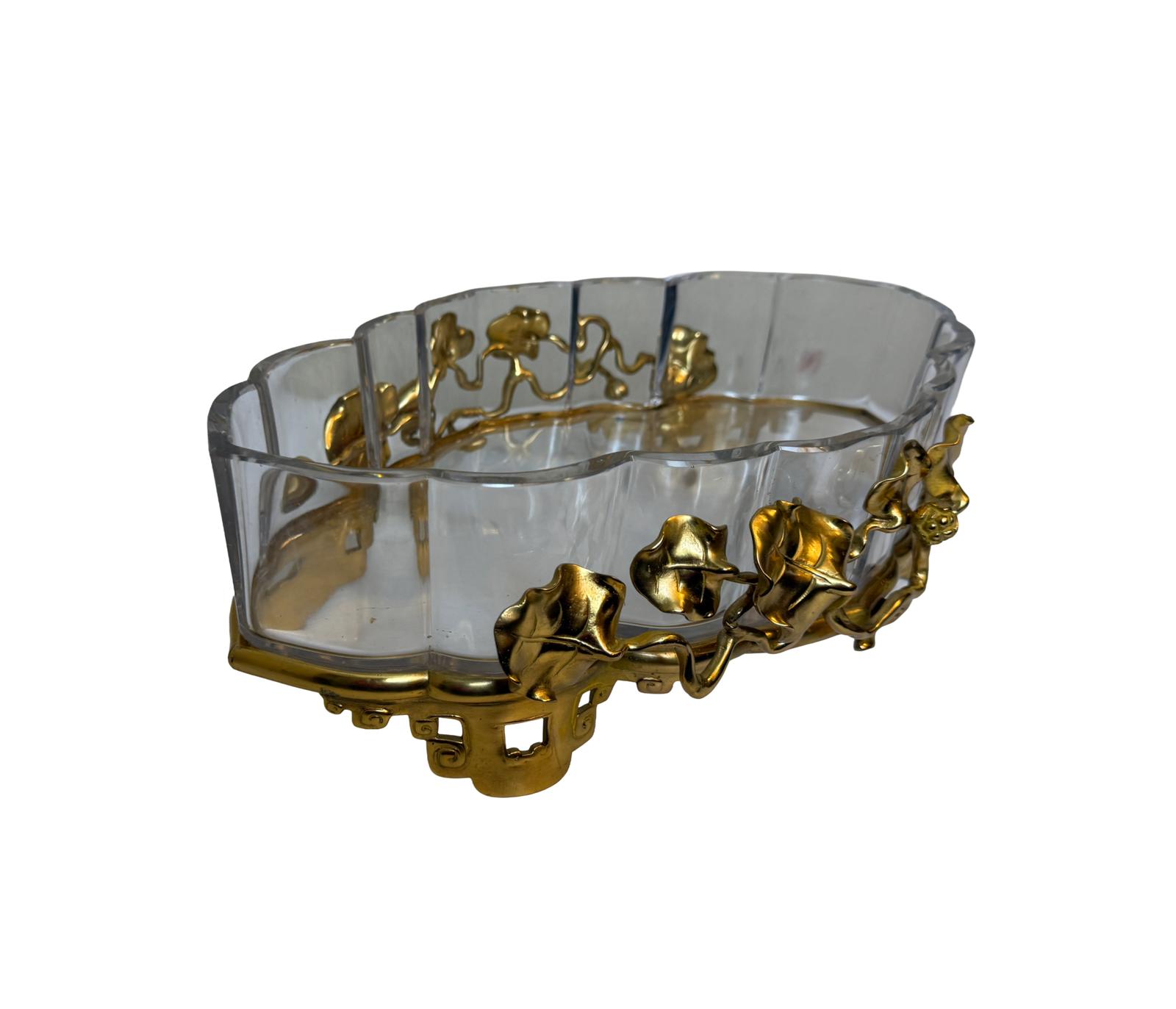 Turn of the Century Crystal Centrepiece with Gilt Bronze Frame (1 of 7) Turn of the Century Crystal Centrepiece with Gilt Bronze Frame (1 of 7)